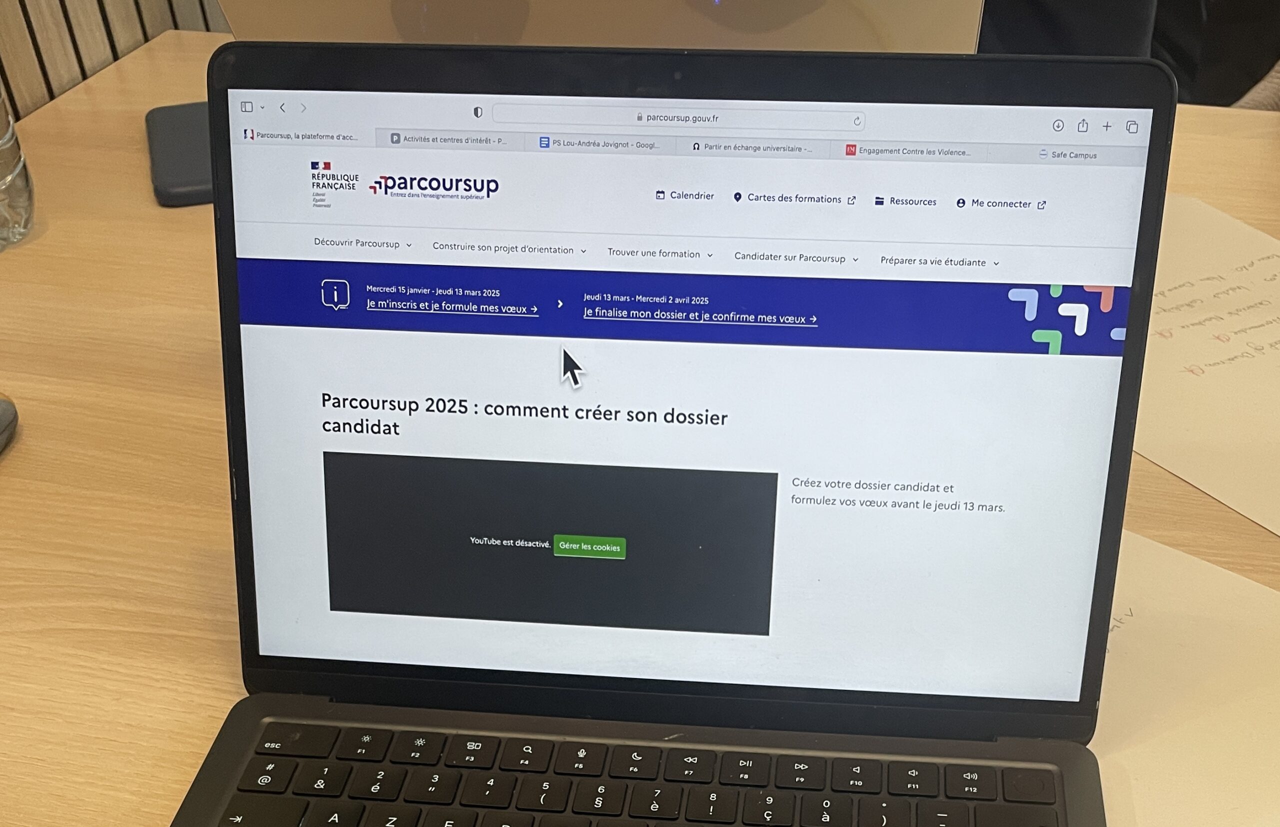 parcoursup phase admission